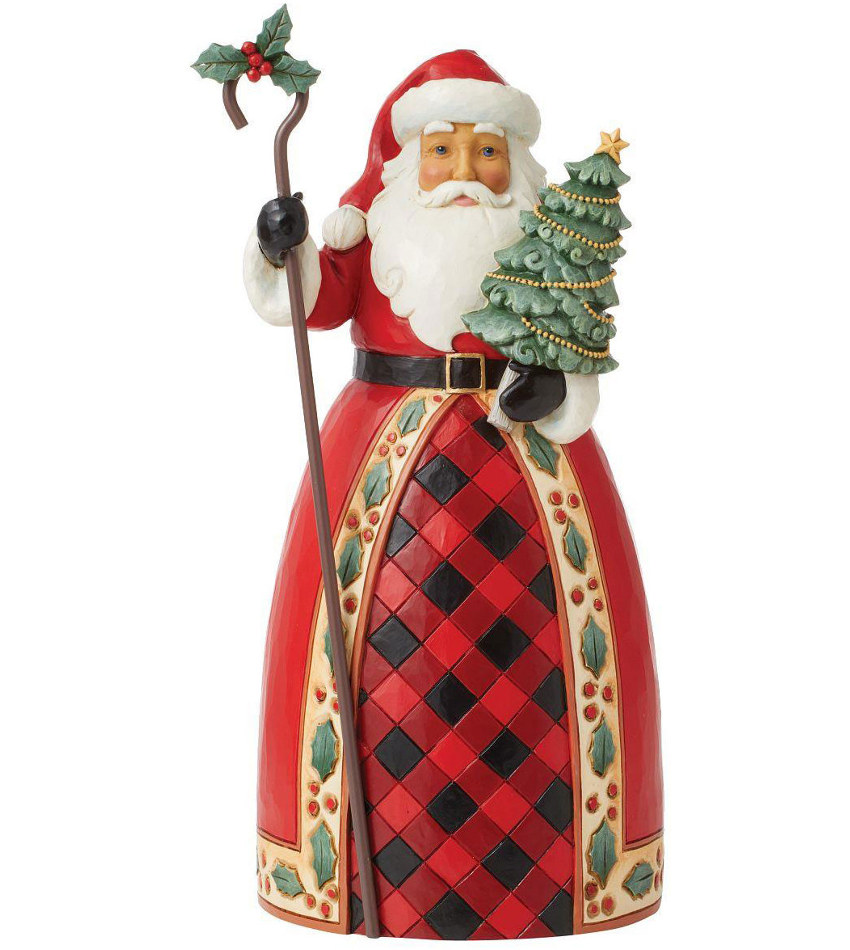 JS6012864 - Highland Glen Santa w/Tree & Cane