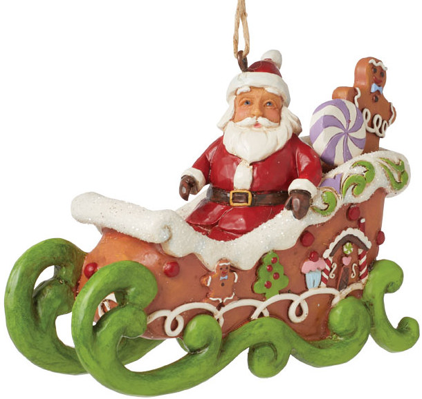 JS6015508 - Gingerbread Sleigh Ornament