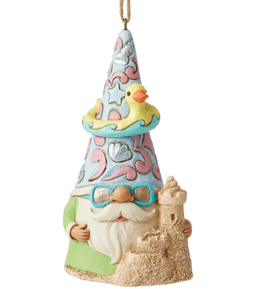 JS6012801 - Coastal Gnome w/Sandcastle Ornament