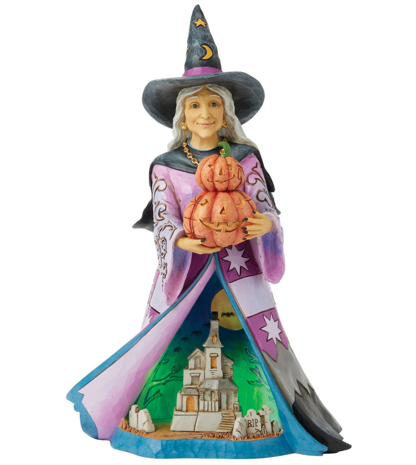 JS6016638 - Witch Holding Pumpkins