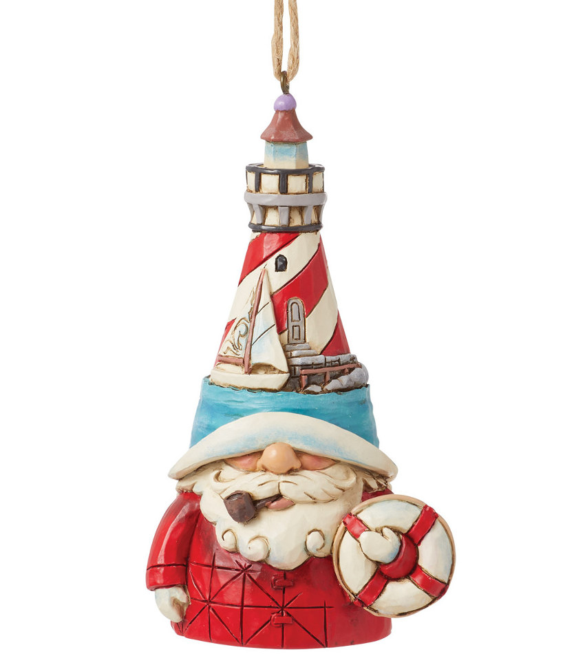 JS6016521 - Lighthouse Hat Gnome Ornament