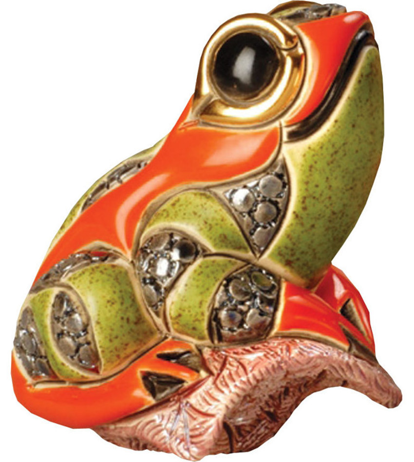 DERF360 - BABY FROG ON LEAF-DISC