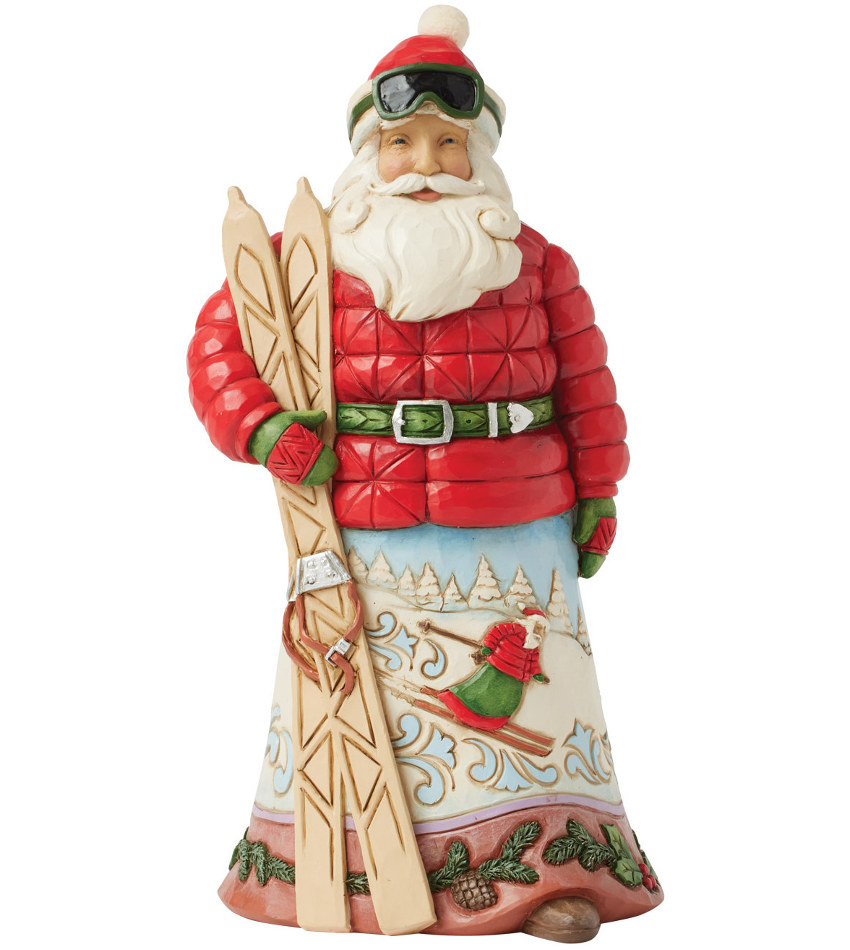 JS6017037 - Christmas at the Lodge Santa w/Skis