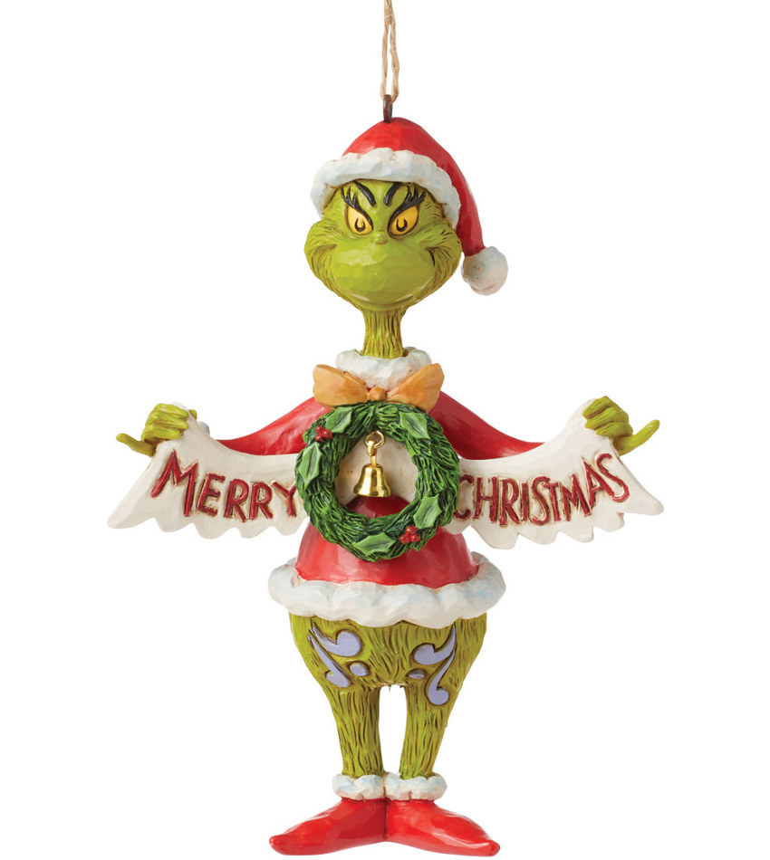 JS6015226 - Grinch Holding Banner