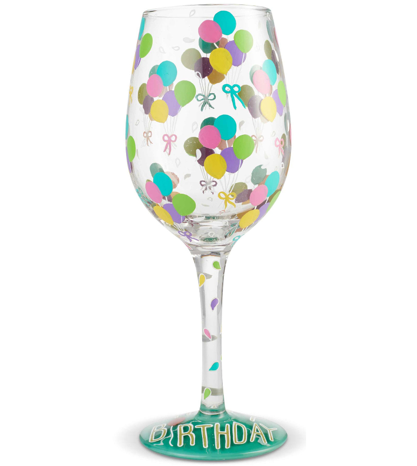 6004357 - Birthday Balloons Wine Glass