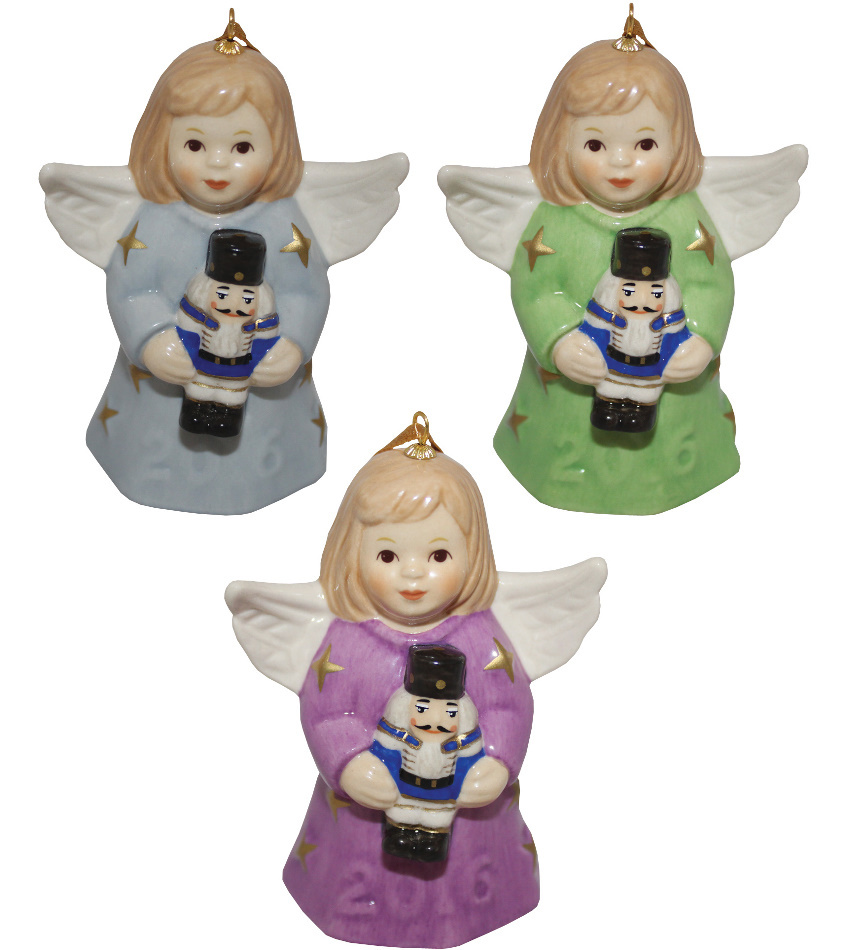 G111300 - 2016 Goebel Annual angel Bell, colored - set of 3