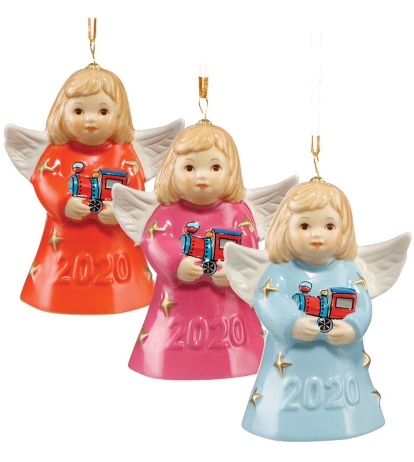 G115500 - 2020 Goebel Annual angel Bell, colored - set of 3