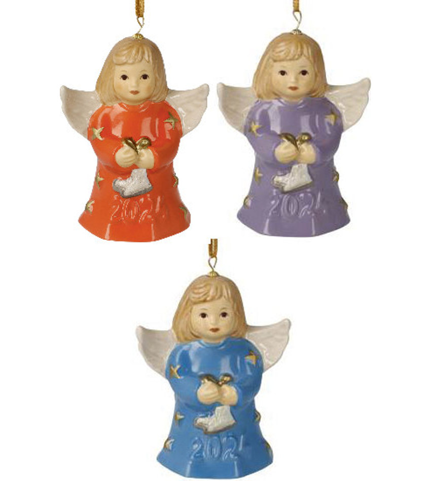 G119900 - 2024 Goebel Annual angel Bell, colored - set of 3