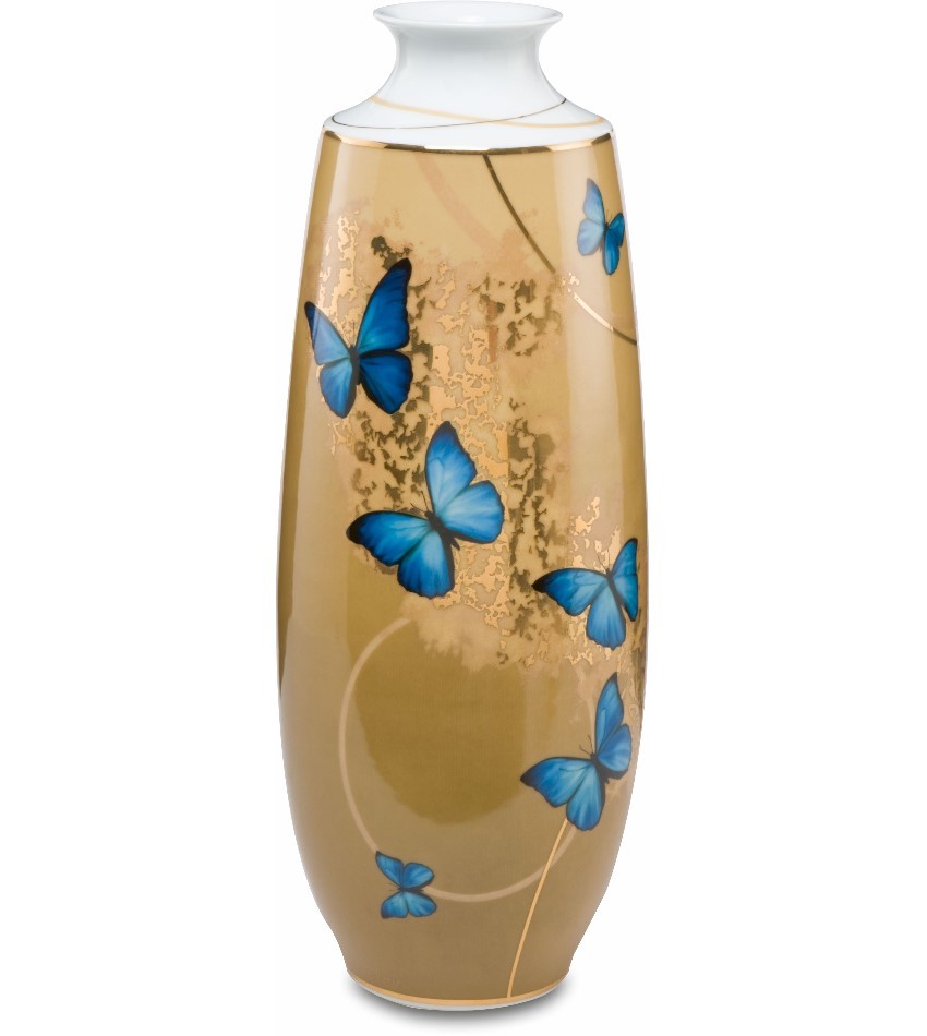 G26150071 - Blue Butterflies Vase
