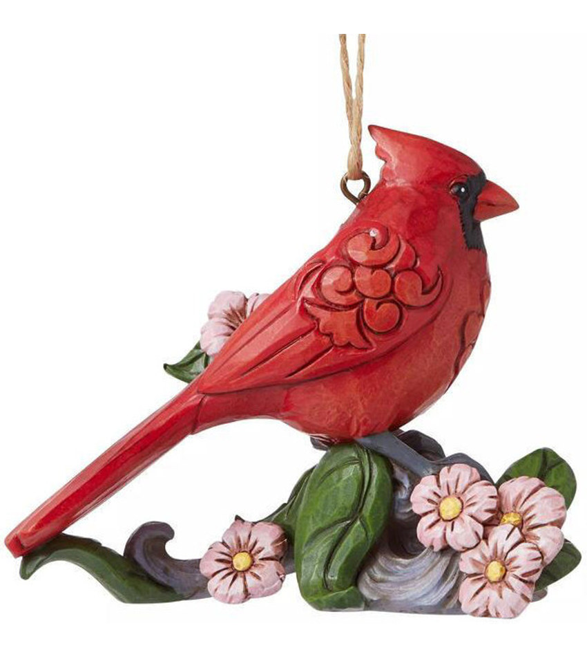 JS6008123 - Cardinal Flower Branch Ornament