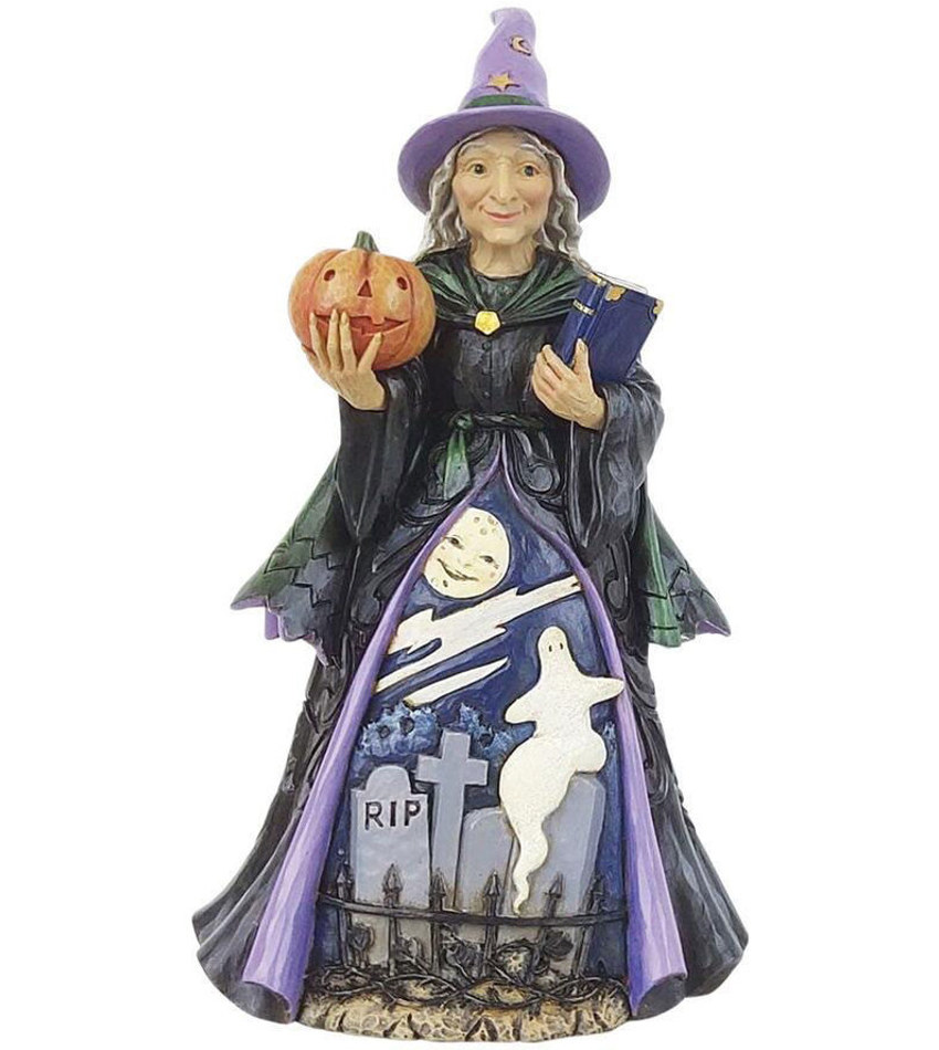 JS6010667 - Witch with Pumpkin & Scene