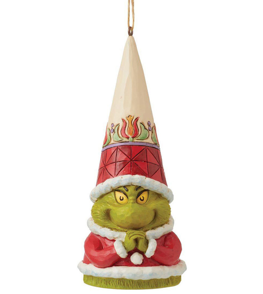 JS6012710 - Grinch Gnome Hand Clenched Ornament