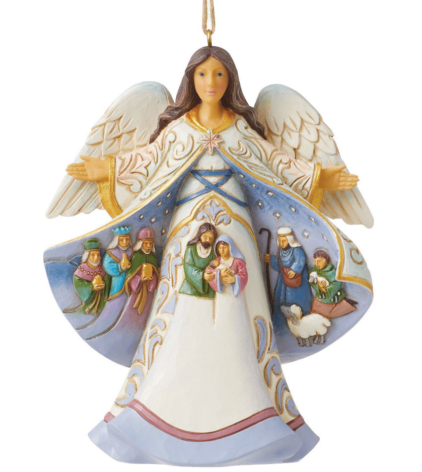 JS6012980 - Angel Nativity Scene Coat Ornament