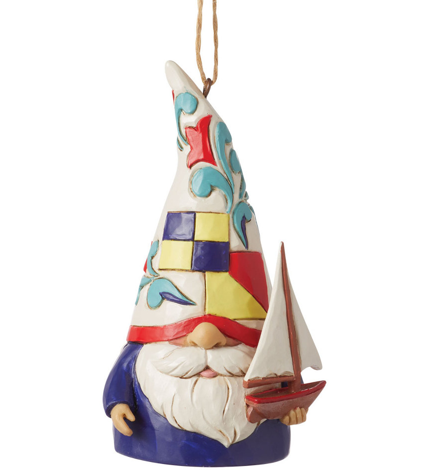 JS6014502 - Gnome Sailboat Ornament