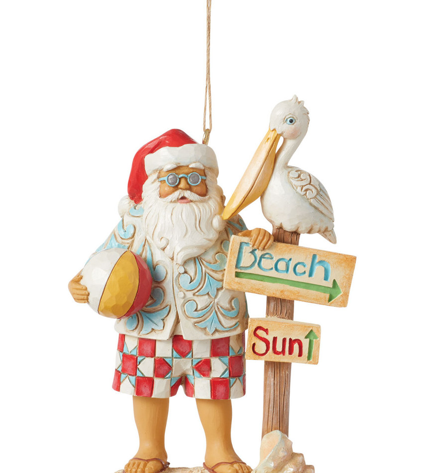 JS6014507 - Santa with Sign Ornament