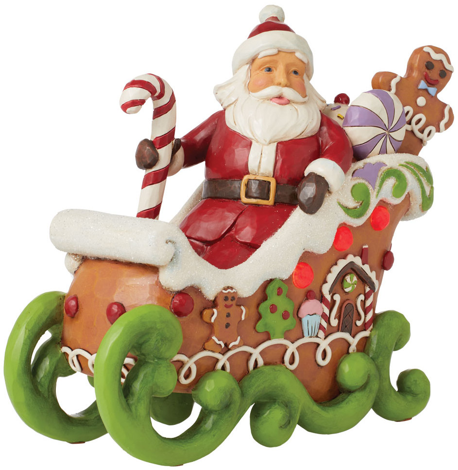 JS6015409 - Gingerbread Santa in Sleigh