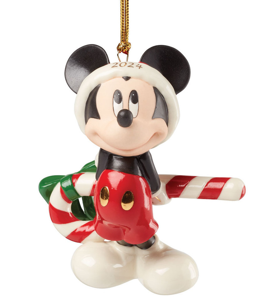 LX895791 - 2024 Mickey with Candy Cane Ornament