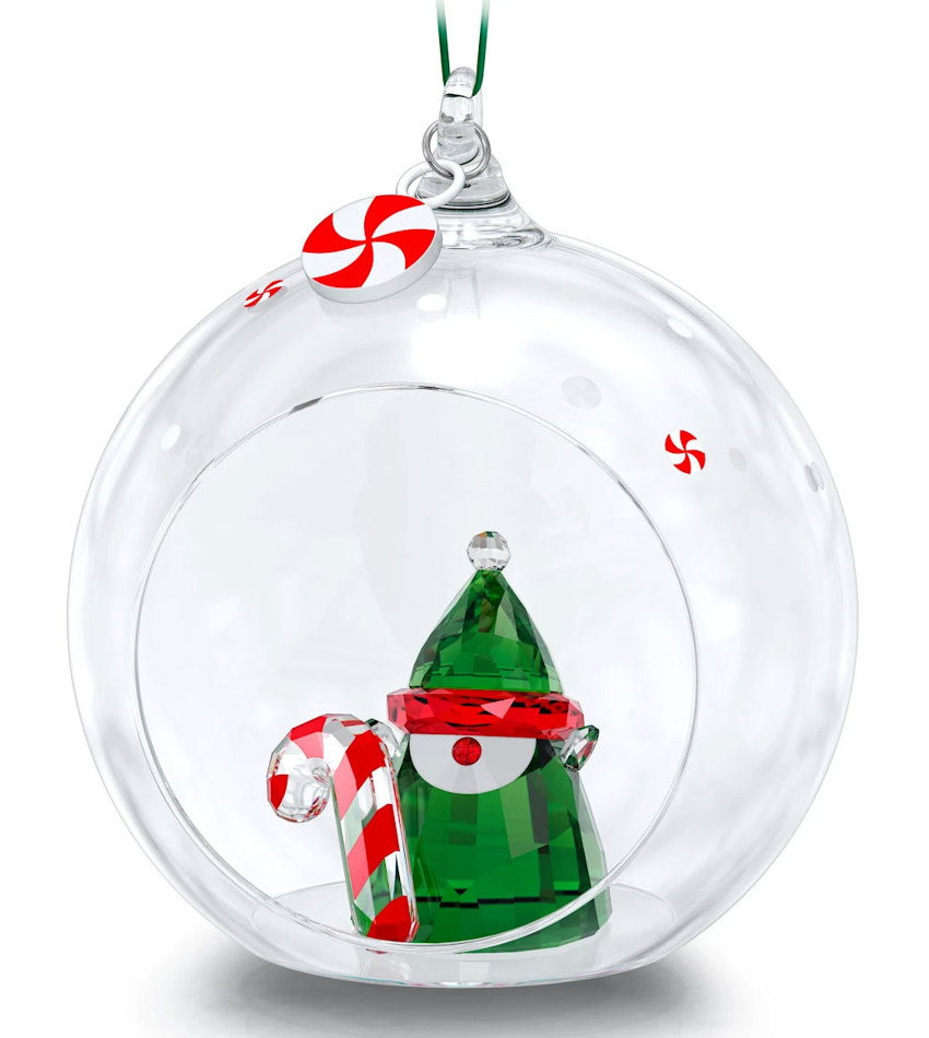 S5596383 - Holiday Cheers Santa's Elf Ball Ornament